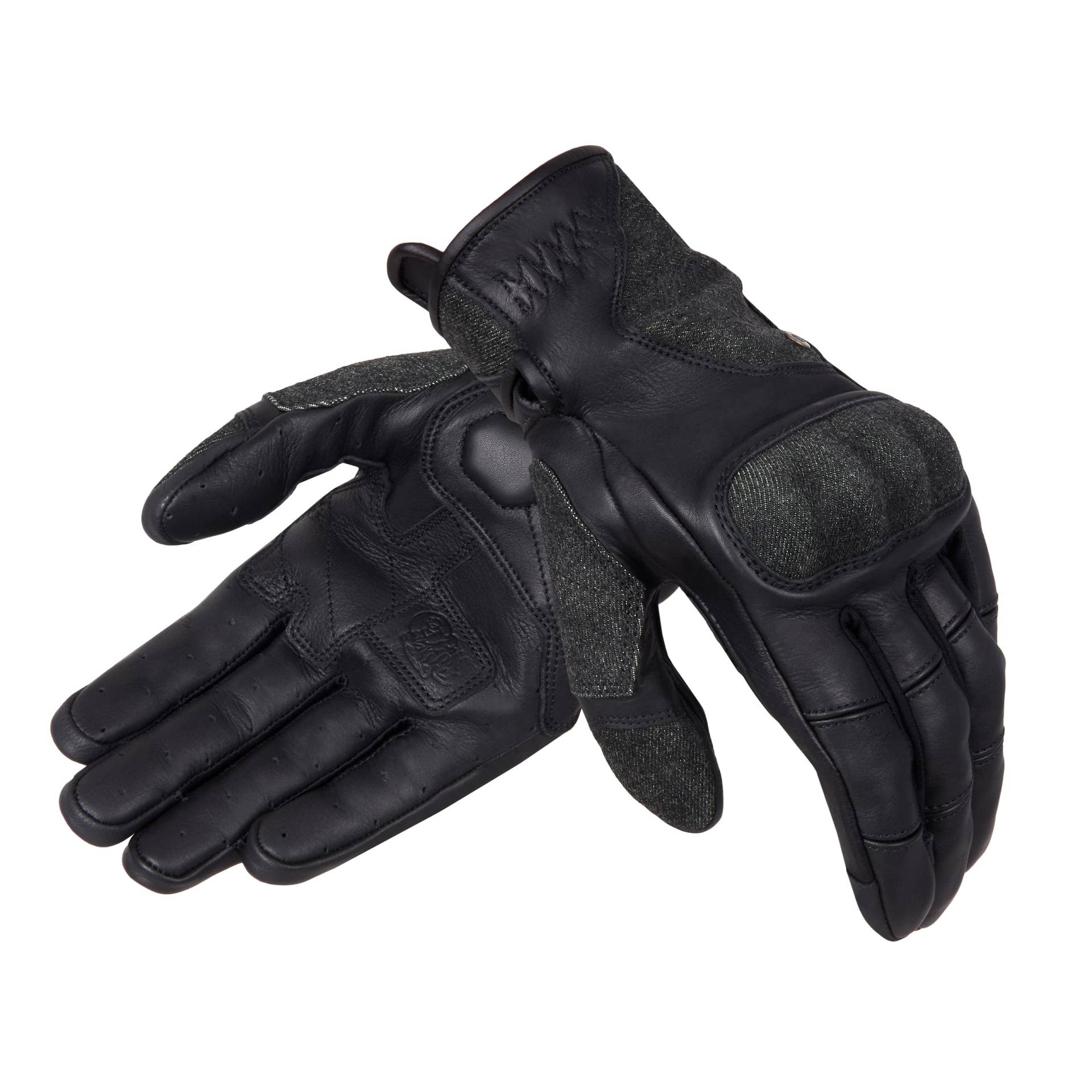 BROGER Florida Leder Motorradhandschuhe für Männer Dyneema Fibre Knöchelschützer Perforation Touchscreen-freundlich von BROGER