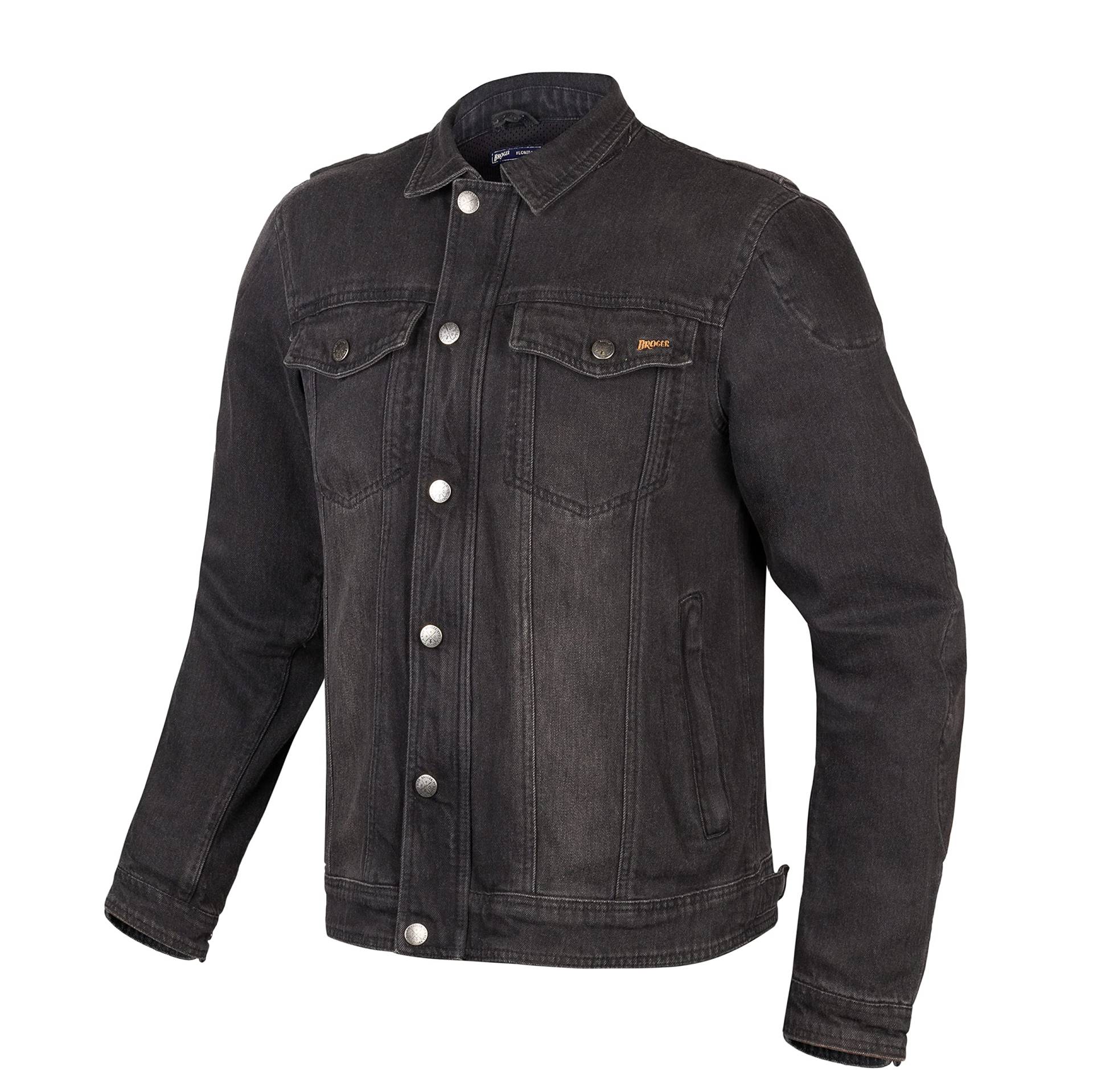 BROGER Florida Motorradjacke Herren | Dyneema Fiber | Sas-Tec Ellbogen und Schulternprotektoren | Slim Fit von BROGER