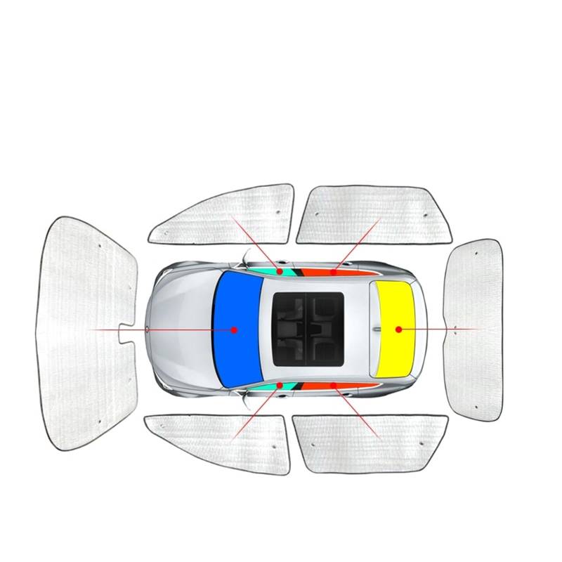 Auto-Sonnenschutz Für Jeep Für Wrangler Für JL 2018 2019 2020 2021 2022 2023 2024 2025 Auto Sonnenschutz UV Schutz Abdeckung (Farbe : Whole Car for 2Doors) von BROHN