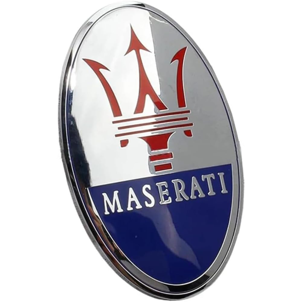 Auto Emblem Aufkleber, für Maserati Granturismo Ghibli Quattroporte Levante Gransport Autoaufkleber Sticker Emblem Abzeichen Body Abzeichen Aufkleber Abzeichen Dekoration,A von BROLEO