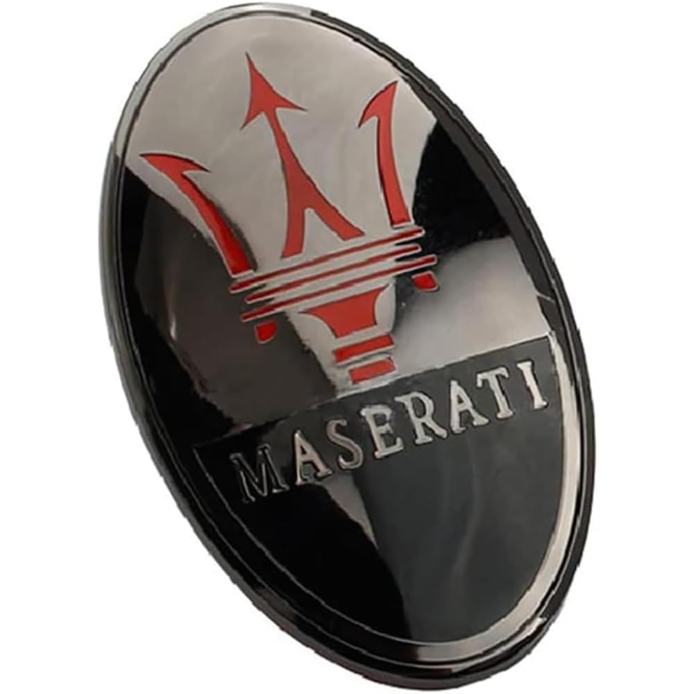 Auto Emblem Aufkleber, für Maserati Granturismo Ghibli Quattroporte Levante Gransport Autoaufkleber Sticker Emblem Abzeichen Body Abzeichen Aufkleber Abzeichen Dekoration,C von BROLEO