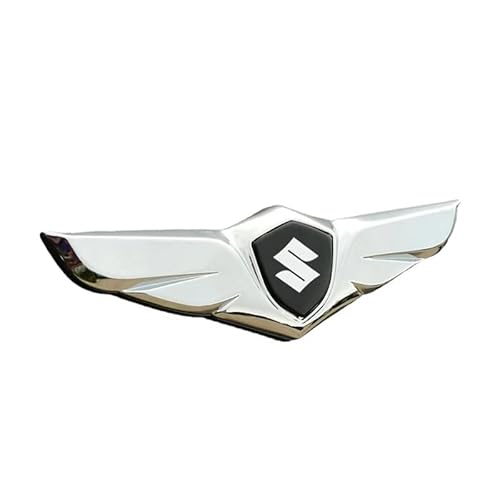 Auto Emblem für Suzuki Jimny, Logo Badge Aufkleber Front Motorhaube Kofferraum Heckklappen Metall Etikett Replacement Auto Zubehör,B von BROLEO