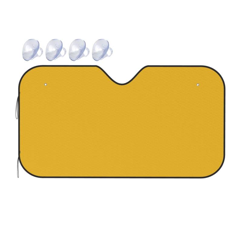 Sonnenschutz für Autofenster, UV-Schutz, passend für kleine Limousinen, Mini-SUVs und Schrägheck, klein, einfarbig, goldfarben von BROLEO