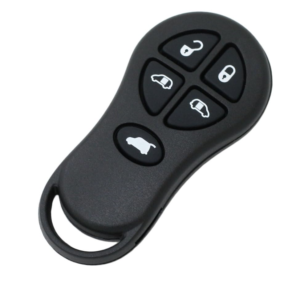 BROVACS Ersatz-Schlüsselgehäuse, kompatibel mit Chrysler Dodge 5 Tasten Keyless Entry Remote Key Case Fob PG754B von BROVACS