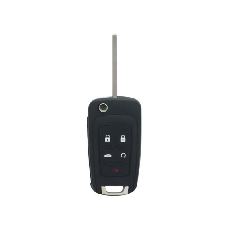 BROVACS Funk-Klappschlüssel-Gehäuse für Chevrolet Buick GMC Opel 5 Tasten Keyless Entry Fernbedienung PG660D von BROVACS