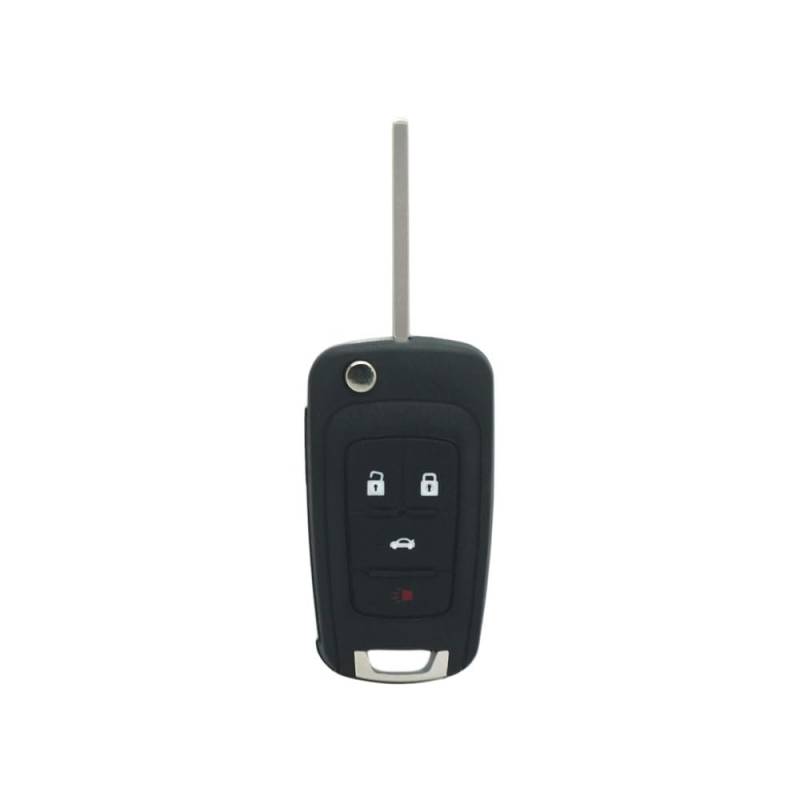 BROVACS Funk-Klappschlüsselgehäuse für Chevrolet Buick GMC Opel 4 Tasten Keyless Entry Fernbedienung PG660C von BROVACS