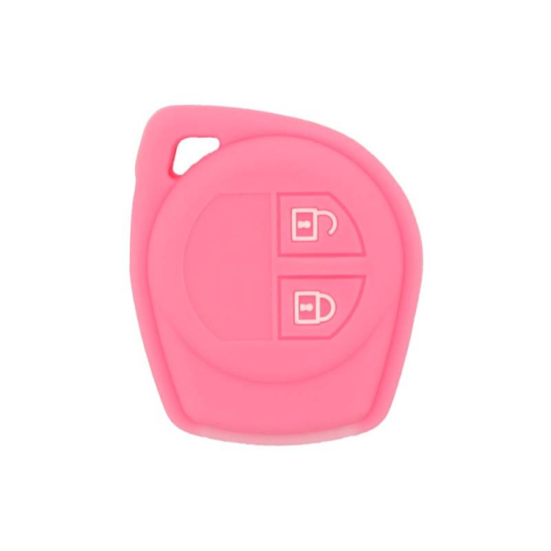 BROVACS Schlüssel Hülle Kompatibel mit Suzuki 2 Tasten Fernbedienung - Silikon Schutzhülle Schlüsselhülle Cover in Rosa (CV4545PK) von BROVACS