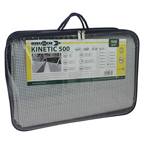 BRUNNER 0201270N.C33 Matte für Vorzelte und Zelte, Kinetic 500 Farbe Grau 300 x 400 cm, Stoffgewicht 500 g/m², Material 30% Pet 70% PVC von BRUNNER