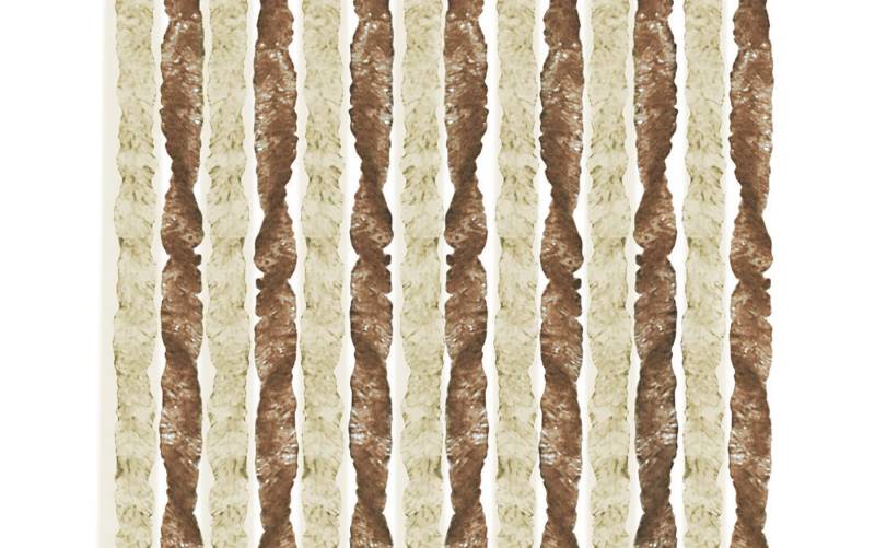 BRUNNER Campingartikel Chenille Vorhang 56 x 185 cm (dunkelbraun/beige braun) von BRUNNER