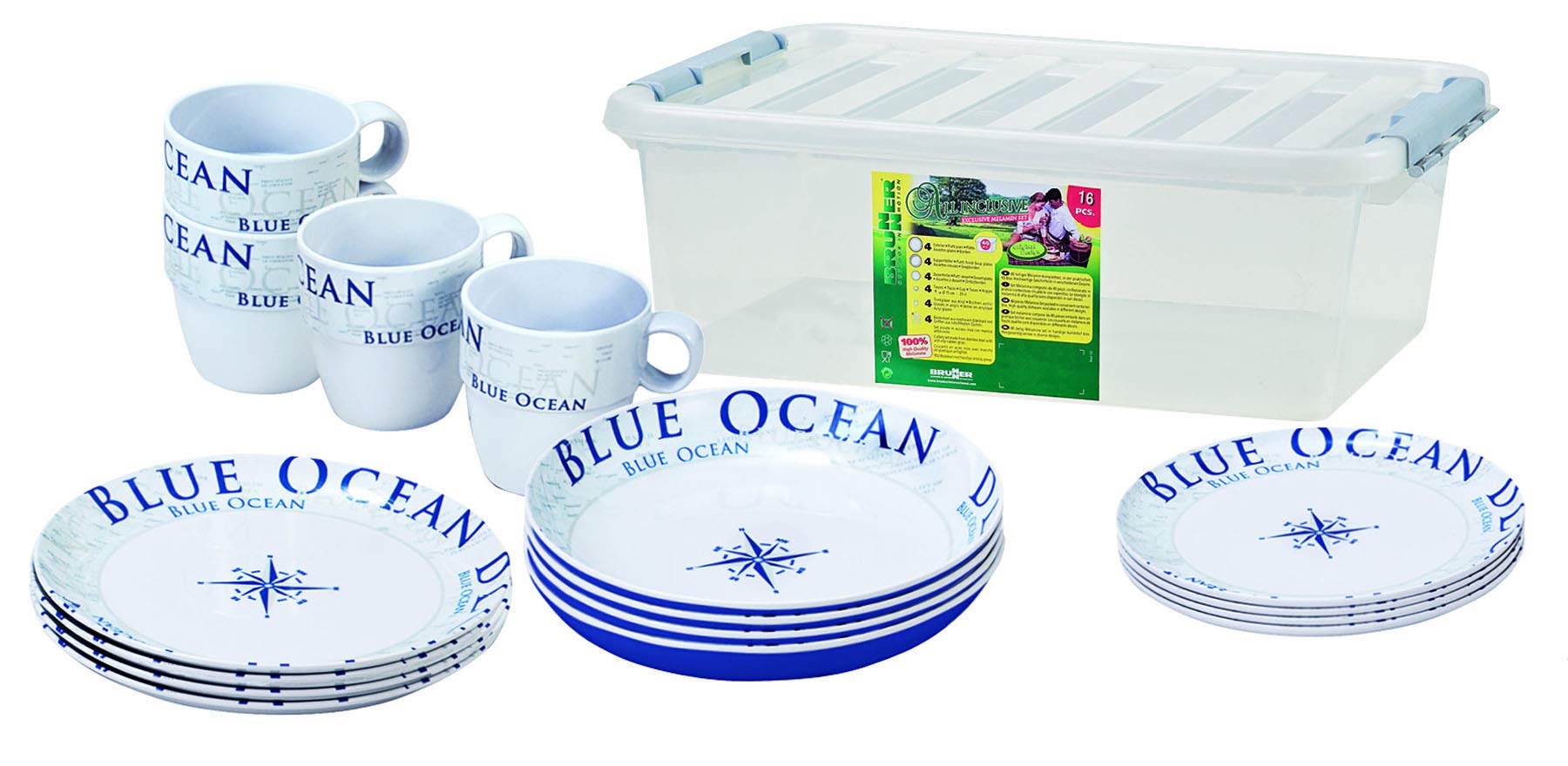 BRUNNER Campingartikel Stack Box Blue Ocean Antislip von BRUNNER