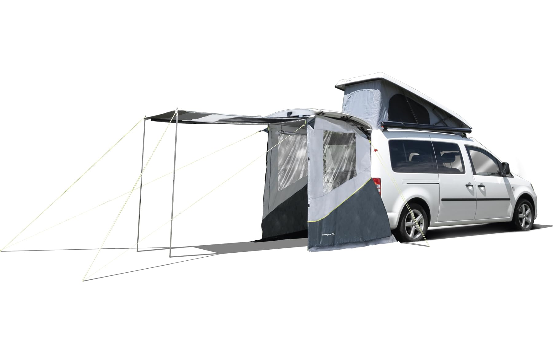 BRUNNER Heckzelt Pilote Caddy 5 Mini Camper Bus Vor Zelt SUV Heck Klappe Camping von BRUNNER