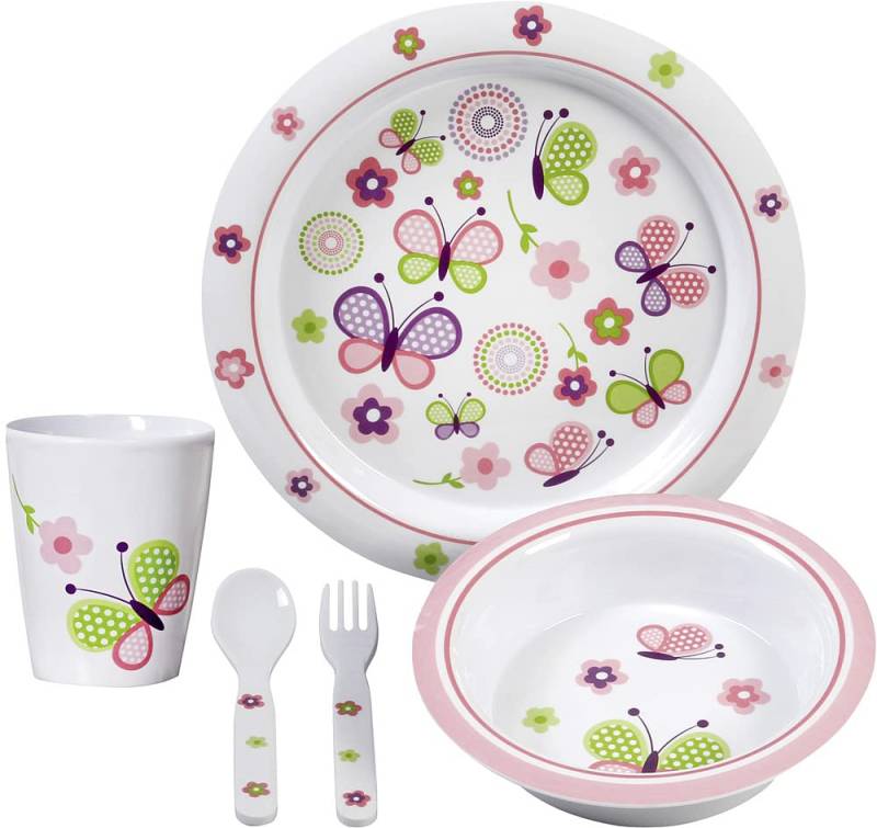 BRUNNER Kinderteller-Set Butterfly Kids Girl 3+ von BRUNNER