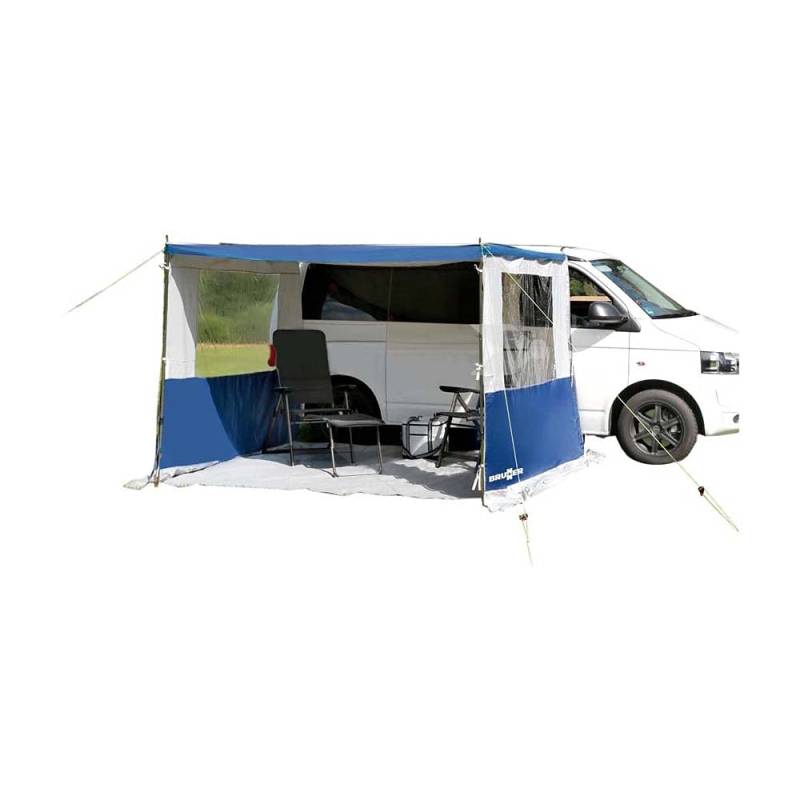 Brunner Sunny Van Roof Sidewall Set 2 Seitenwände für Markise, Sonnenschutz für Minibus und Vans, Seitenwände mit großen transparenten Fenstern, 240 x 200 cm von BRUNNER