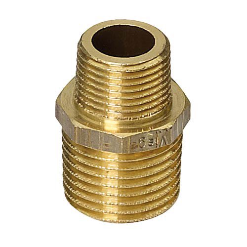 Reich UniQuick Trinkwassersystem 12 mm Übergangsstück MS 1/2“ auf 3/8“ von BRUNNER