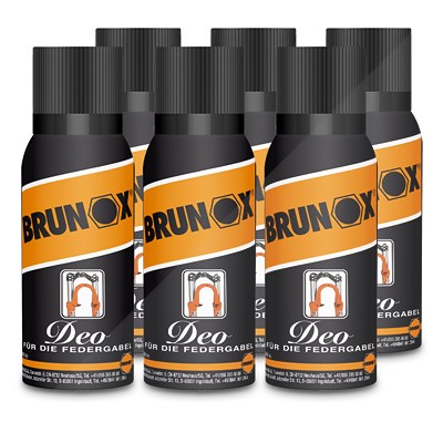 Brunox 6x 100 ml Deo für die Federgabel von BRUNOX