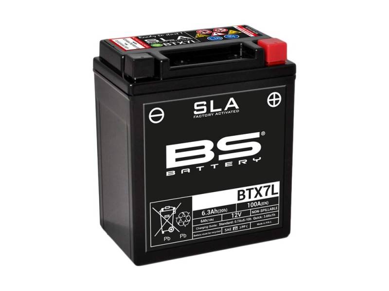 Accu SLA BTX7L / YTX7L-BS - BS Battery, 12 V/6 Ah von BS Battery