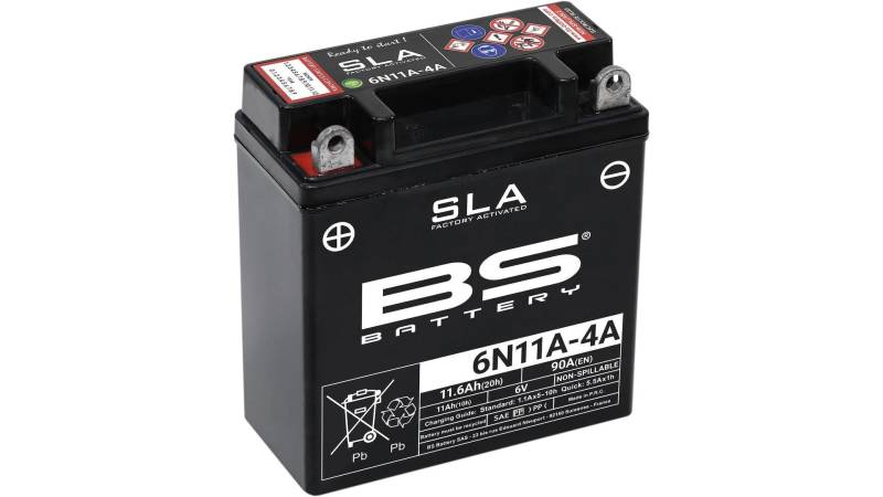 BS-Battery Batterie BS-Battery, SLA, versiegelt, Batterie "6N11A-4A" von BS Battery