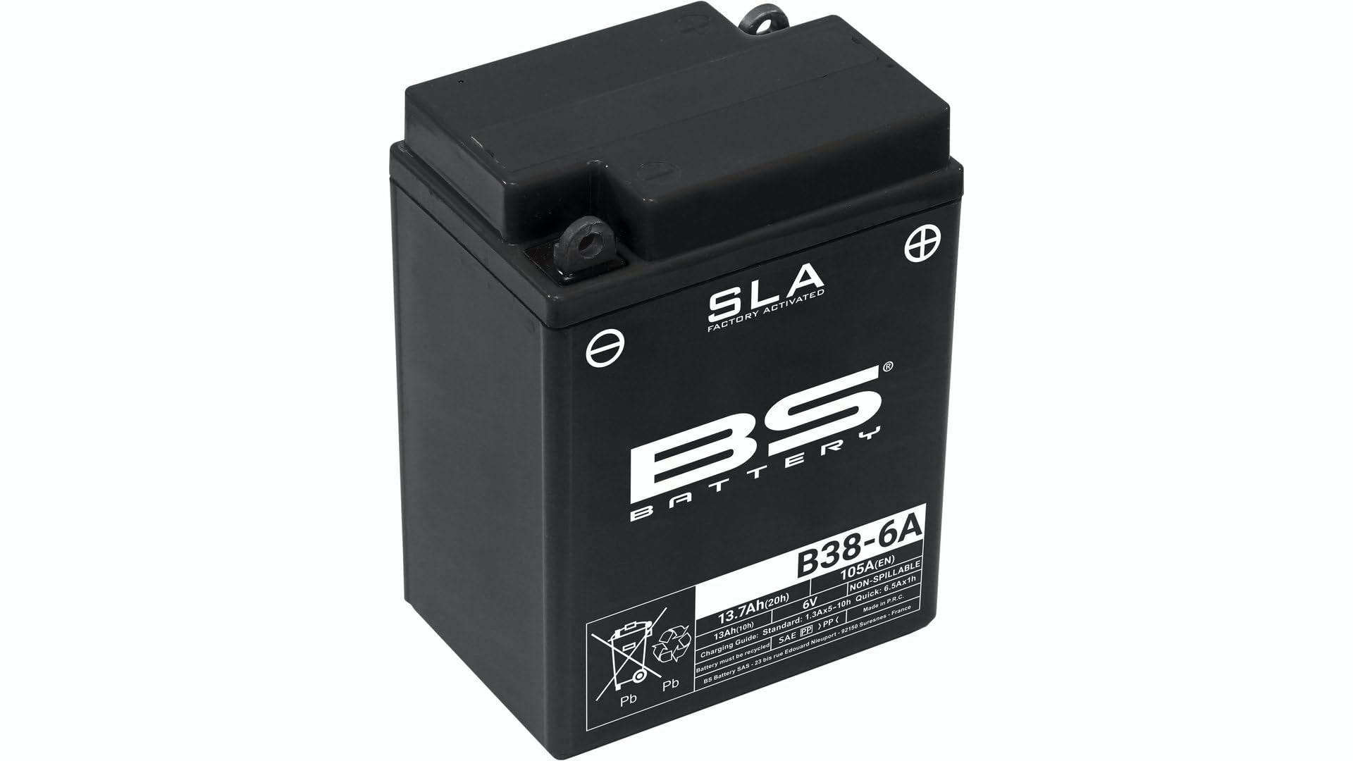 BS-Battery Batterie BS-Battery, SLA, versiegelt, Batterie "B38-6A" von BS Battery