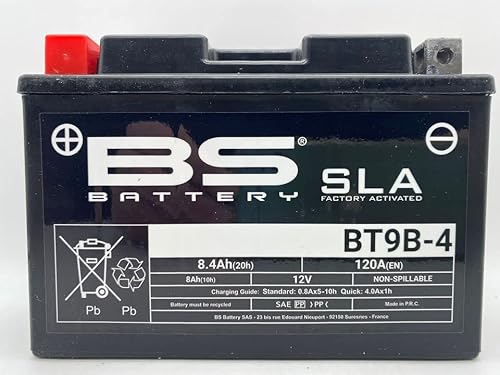 Bs battery AGM BT9B-4 SLA Ersatzbatterie für Yamaha T-MAX 500 2000 von BS Battery