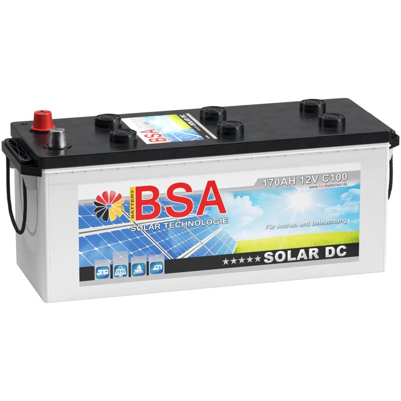 BSA 170Ah 12V Solarbatterie Wohnmobil Versorgungsbatterie Solar Batterie 140AH 150Ah von BSA BATTERY HIGH QUALITY BATTERIES