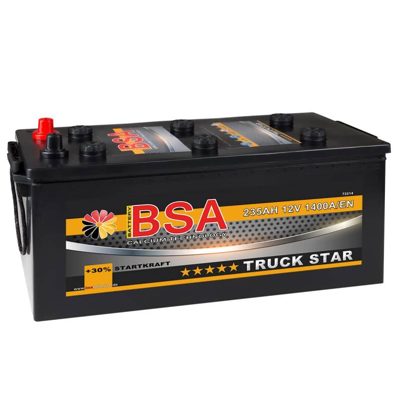 LKW Batterie 235Ah 12V 1400A/EN Starterbatterie statt 200AH 220AH 225AH 230AH von BSA BATTERY HIGH QUALITY BATTERIES