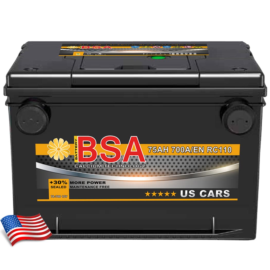 US Autobatterie 75Ah 12V USA CAR US Batterie von BSA BATTERY HIGH QUALITY BATTERIES