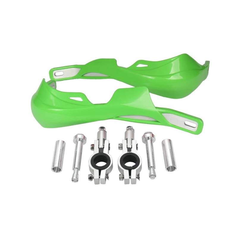 Für 22/28 Mm ATV Dirt Pit Bikes Motorrad-Lenker Winddichter Handschutz Handprotektoren Handschützer(Green) von BSBZGKGPBW