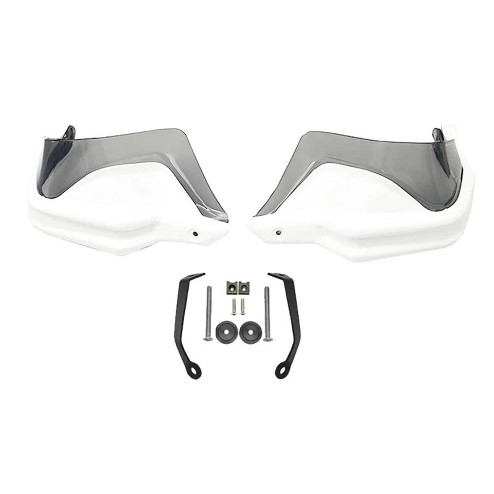 Für Benelli Für TRK502 Für TRK502X Für TRK251 Für TRK 502 Motorrad Handschutz Schutz Handprotektoren Handschützer(White Grey Set) von BSBZGKGPBW