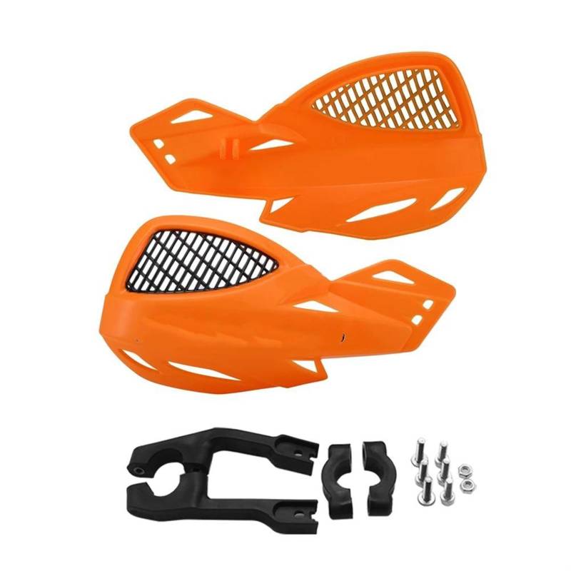 Für Für SEROW225 Für 250 Motorrad Lenker Universal Handschutz Schutz Getriebe Schild Protector Kit Set Handprotektoren Handschützer(Orange) von BSBZGKGPBW