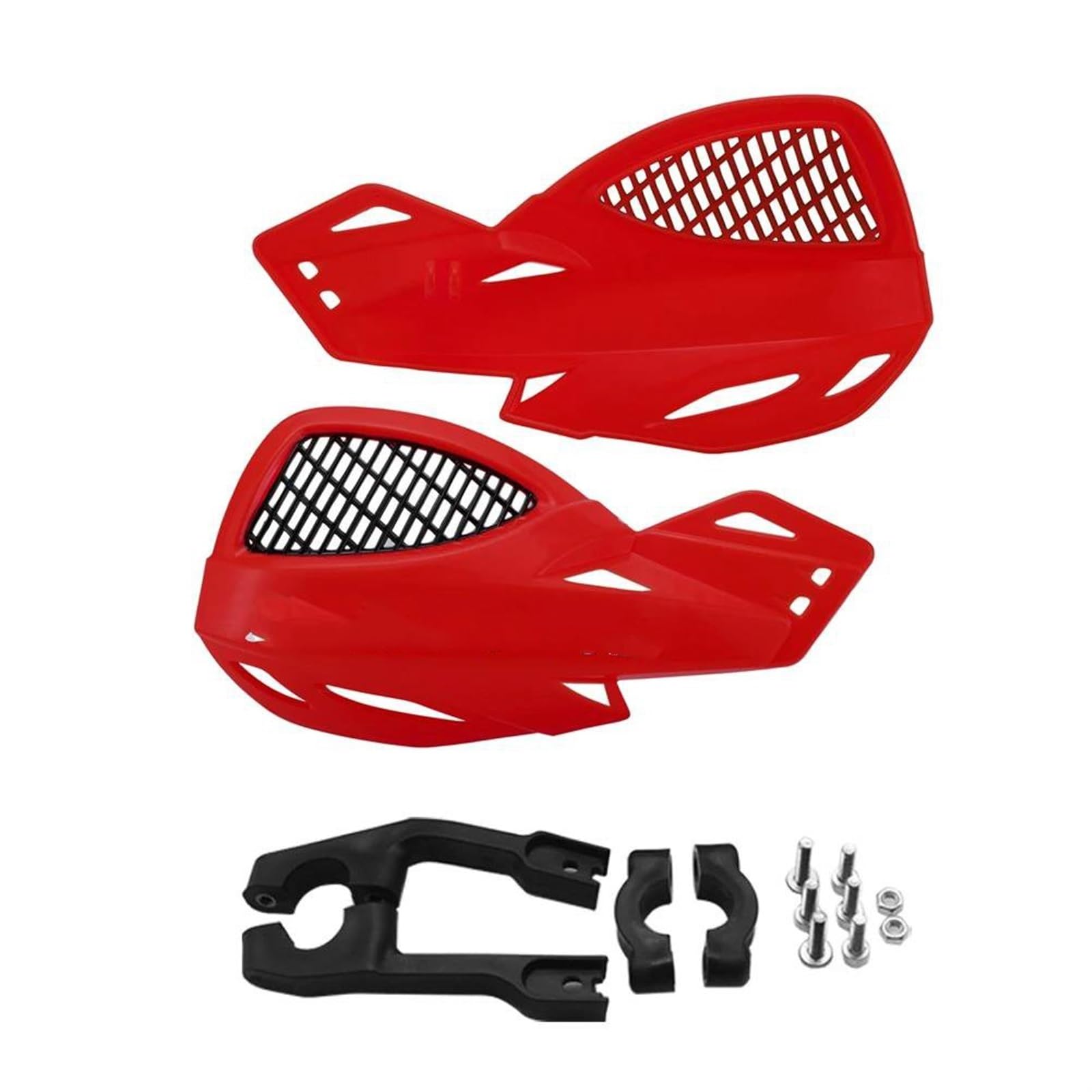 Für Für SEROW225 Für 250 Motorrad Lenker Universal Handschutz Schutz Getriebe Schild Protector Kit Set Handprotektoren Handschützer(Red) von BSBZGKGPBW