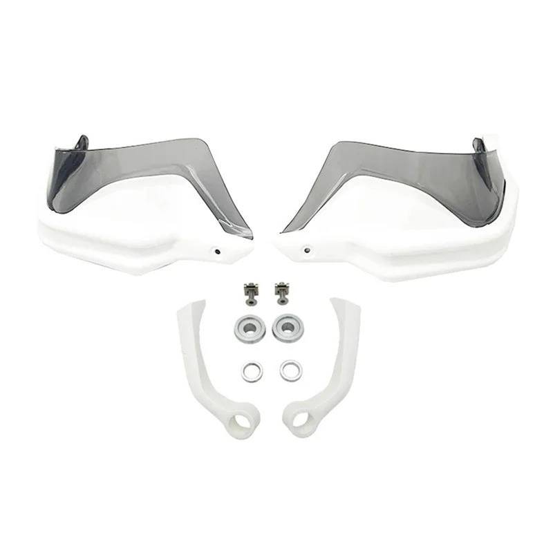 Für G310GS Für G310R Für G 310 GS Für G310 R 2017 2018 2019 2020 2021 2022 2023 Motorrad Lenker Hand Guards Wind Schutz Handprotektoren Handschützer(White Grey Set) von BSBZGKGPBW