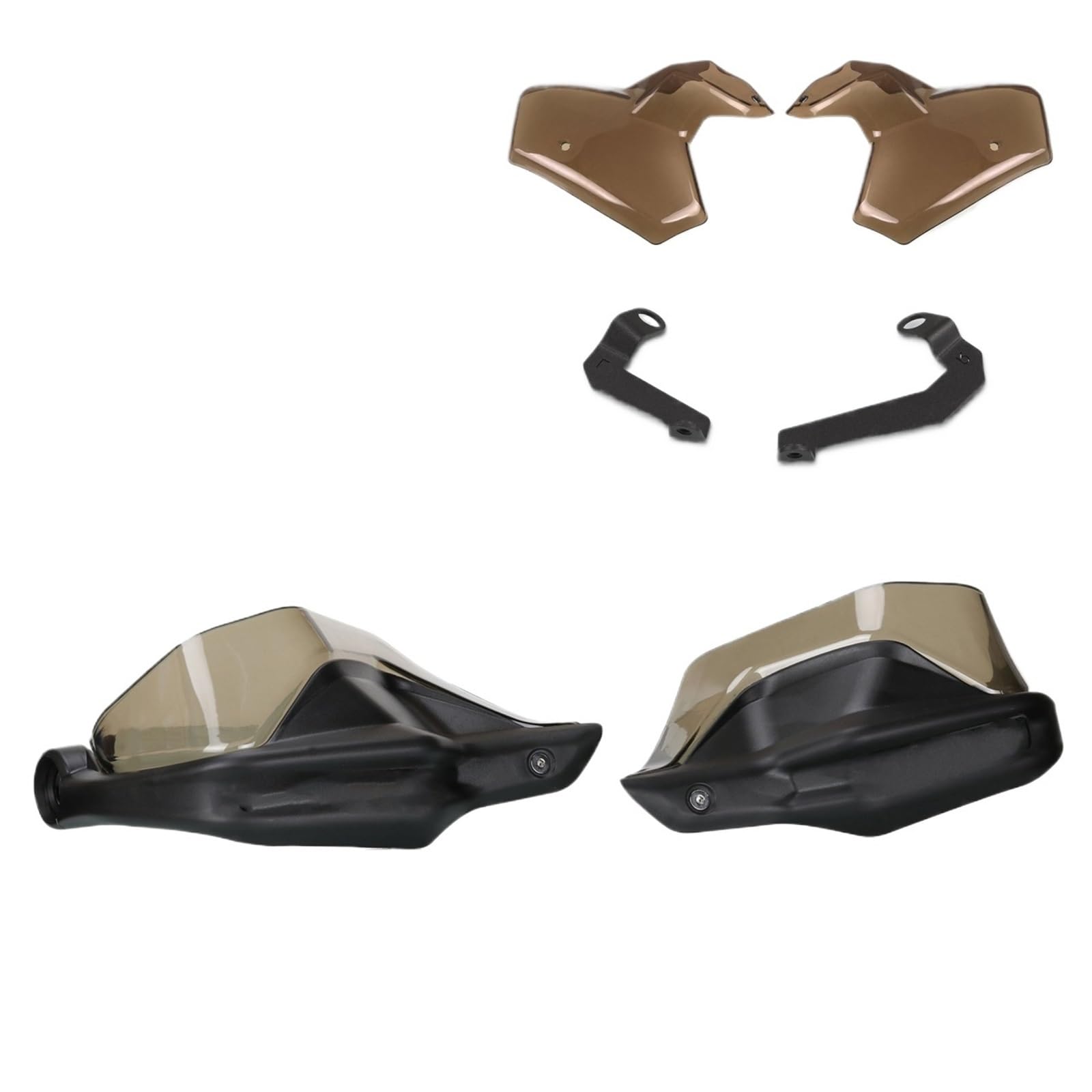 Für VOGE Für DS525X Für DS 525 X Für 525DSX Für 525DS Motorrad Lenker Wachen Windschutzscheibe Handprotektoren Schild Handprotektoren Handschützer(Brown 1set) von BSBZGKGPBW