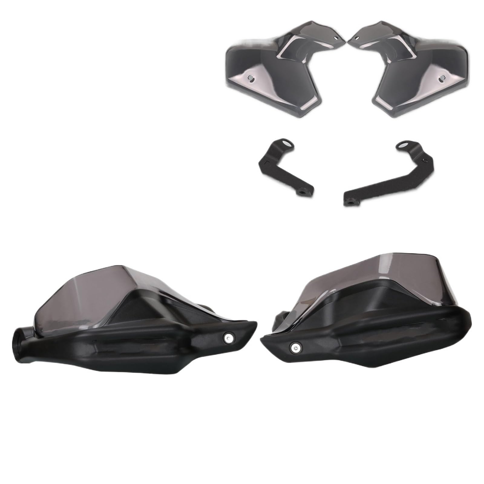 Für VOGE Für DS525X Für DS 525 X Für 525DSX Für 525DS Motorrad Lenker Wachen Windschutzscheibe Handprotektoren Schild Handprotektoren Handschützer(Grey 1set) von BSBZGKGPBW