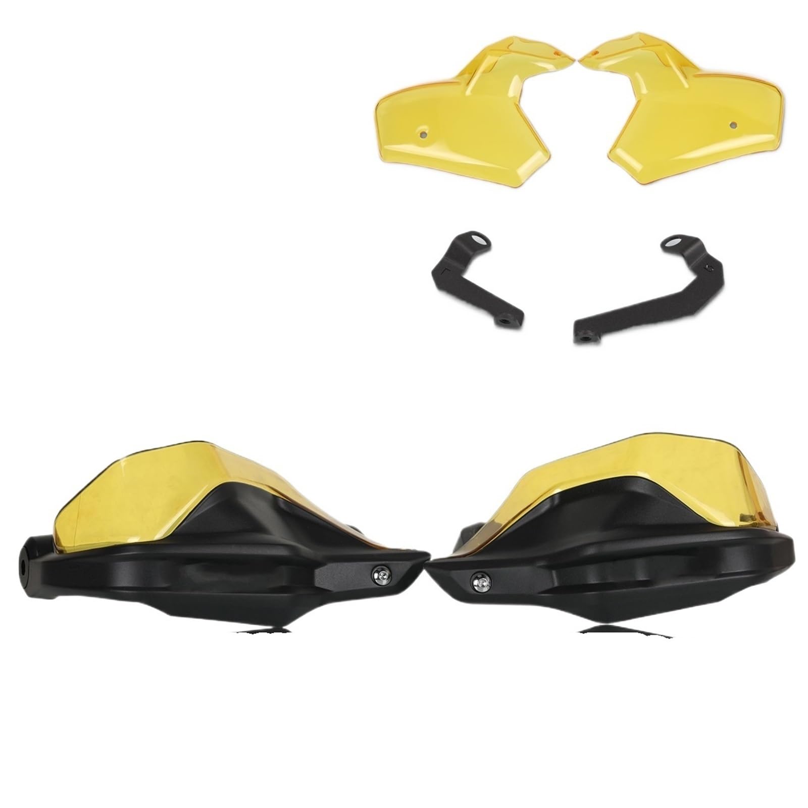 Für VOGE Für DS525X Für DS 525 X Für 525DSX Für 525DS Motorrad Lenker Wachen Windschutzscheibe Handprotektoren Schild Handprotektoren Handschützer(Yellow 1set) von BSBZGKGPBW