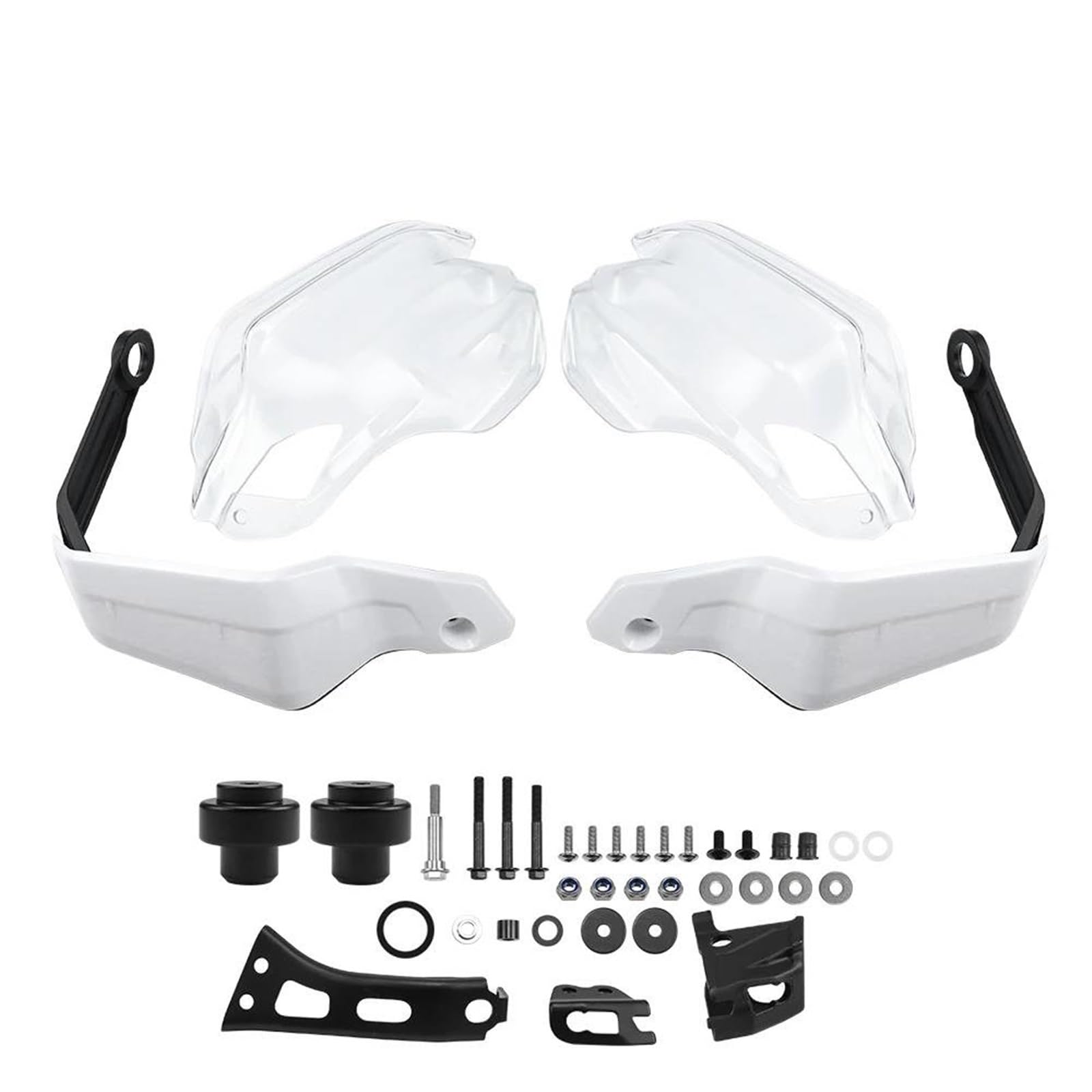 Für XL750 Transalp Für XL 750 2023 Motorrad Handschutz Schild Windschutzscheibe Schutz Handprotektoren Handschützer(A - White TP Set) von BSBZGKGPBW