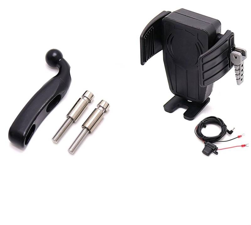 Motorrad Handyhalter Motorrad Navigationshalterung Für Goldwing Für GL 1800 Für F6B Für GL1800 DCT 2018 2019 2020 2021 Motorrad Drahtlose Lade Navigation Halterung GPS Telefon Halter(AE) von BSBZGKGPBW