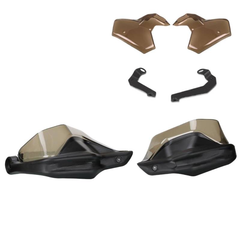 Motorrad Lenker Wachen Windschutzscheibe Handprotektoren Für TRANSALP750 Für XL750 Für TRANSALP 750 Für XLV Handprotektoren Handschützer(Increase Brown 1set) von BSBZGKGPBW