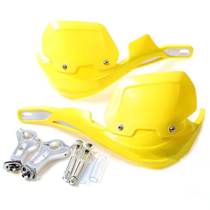 Universal Motorrad ATV Dirt Bike Lenker Griff Bremse Kupplung Hebel Handschutz Schutz Handprotektoren Handschützer(22mm Yellow) von BSBZGKGPBW