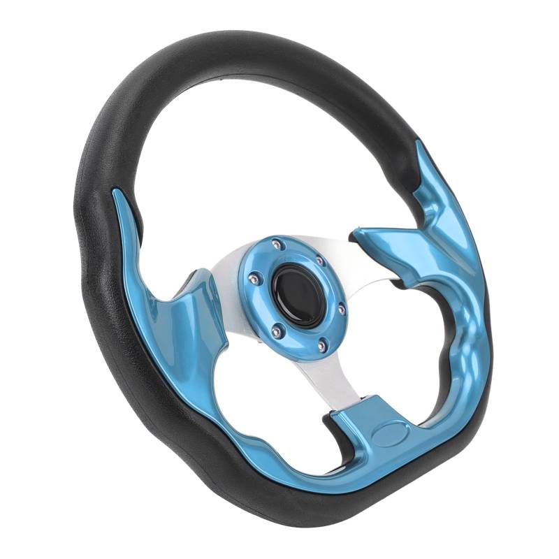 13-Zoll-Auto-Lenkrad Racing Lenkrad Geeignet für jede Standard Aftermarket 6 Schraube Lenkradnabe Adapter (Blau) von BSTCAR