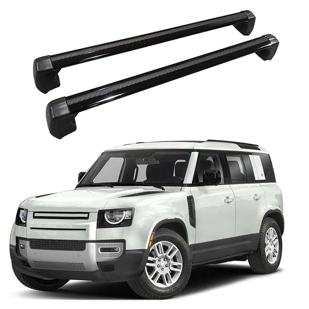 Auto Dachträger Crossbar für Defender 90 110 2020 2021 2022 2023, Dachträger-Set Dachträger-Querstangen Dachträger aus Aluminium Zubehör von BSWNSJZT