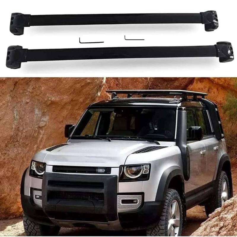 Auto Dachträger Crossbar für Defender L851 4Door 110 2021, Dachträger-Set Dachträger-Querstangen Dachträger aus Aluminium Zubehör von BSWNSJZT