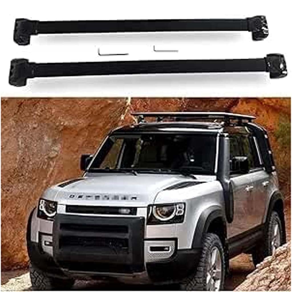 Auto Dachträger Crossbar für Defender L851 4Door 110 2021 2022 2023, Dachträger-Set Dachträger-Querstangen Dachträger aus Aluminium Zubehör von BSWNSJZT