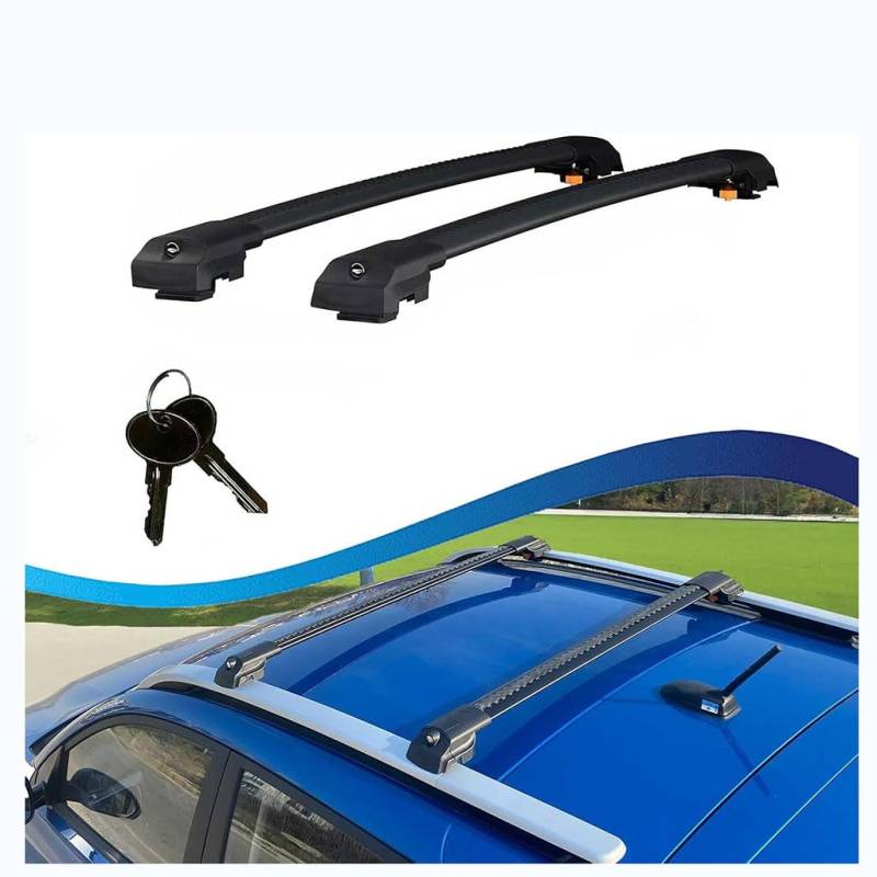 Auto Dachträger Crossbar für İmpreza Gg 2001-2007, Dachträger-Set Dachträger-Querstangen Dachträger aus Aluminium Zubehör,Black von BSWNSJZT