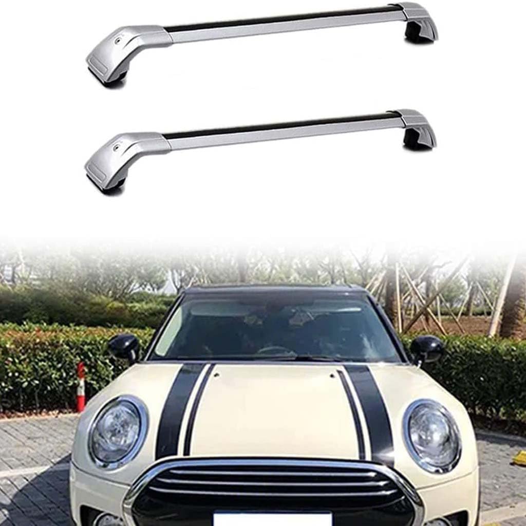 Auto Dachträger Crossbar für Mini Clubman (F54), Dachträger-Set Dachträger-Querstangen Dachträger aus Aluminium Zubehör,A-Silver von BSWNSJZT