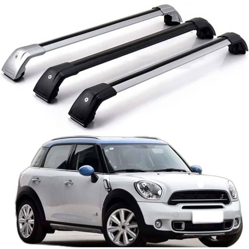 Auto Dachträger Crossbar für Mini Cooper Countryman R60 2011-2016, Dachträger-Set Dachträger-Querstangen Dachträger aus Aluminium Zubehör,A-Black von BSWNSJZT