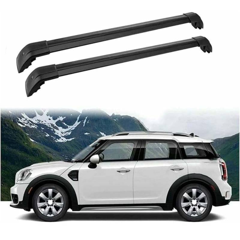 Auto Dachträger Crossbar für Mini Countryman 2011-2018, Dachträger-Set Dachträger-Querstangen Dachträger aus Aluminium Zubehör von BSWNSJZT