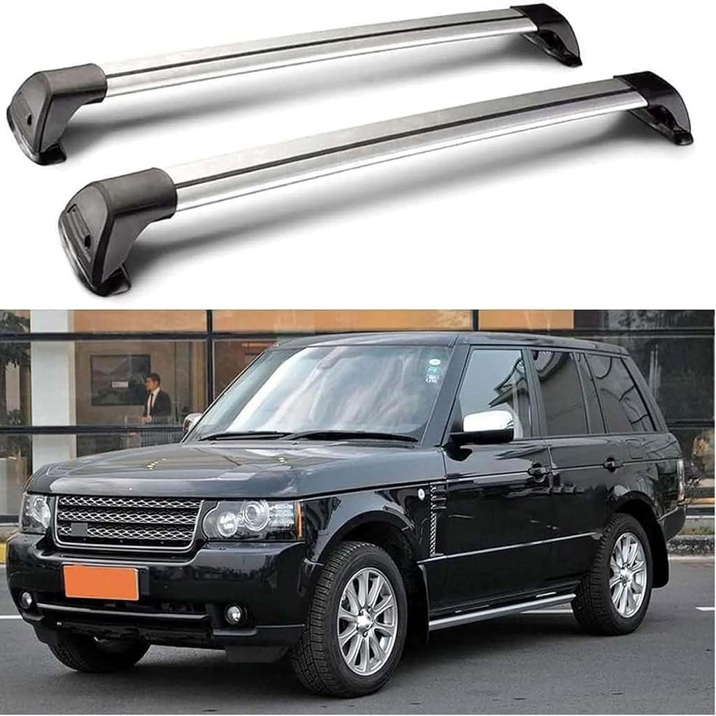 Auto Dachträger Crossbar für Range Rover III (L322) 2002-2010 2011 2012, Dachträger-Set Dachträger-Querstangen Dachträger aus Aluminium Zubehör von BSWNSJZT