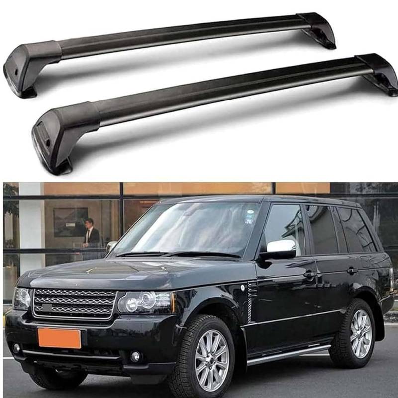 Auto Dachträger Crossbar für Range Rover III (L322) 2002-2010 2011 2012, Dachträger-Set Dachträger-Querstangen Dachträger aus Aluminium Zubehör von BSWNSJZT