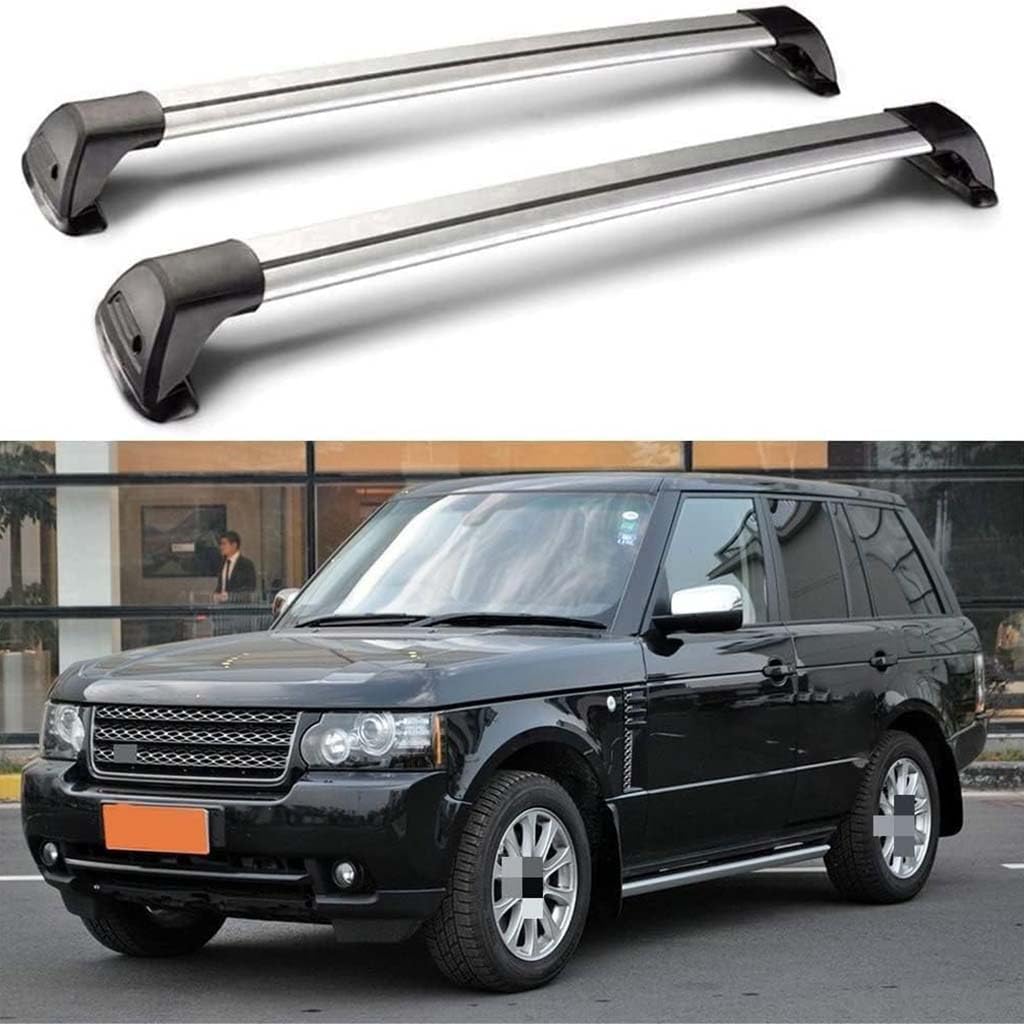 Auto Dachträger Crossbar für Range Rover III (L322) 2002-2012, Dachträger-Set Dachträger-Querstangen Dachträger aus Aluminium Zubehör von BSWNSJZT