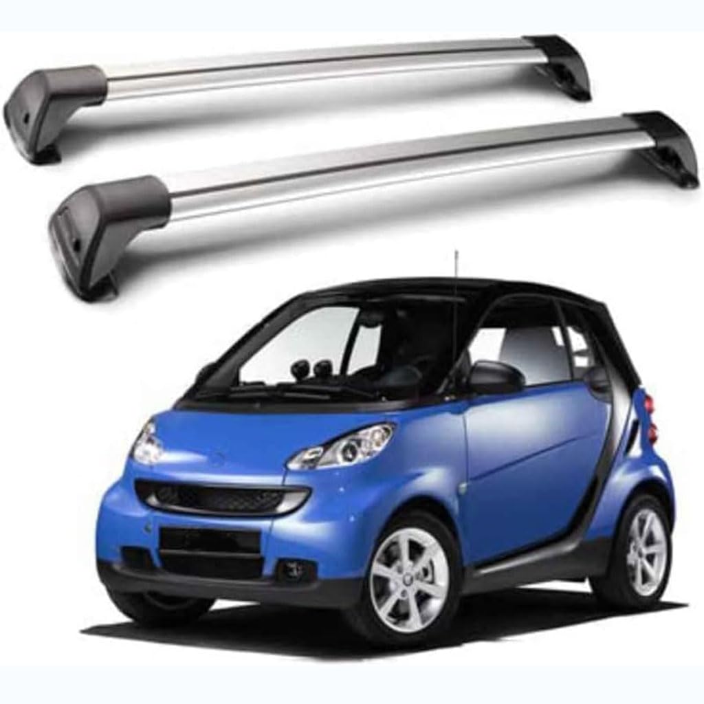 Auto Dachträger Crossbar für SMART forfour W453 2014-2020, Dachträger-Set Dachträger-Querstangen Dachträger aus Aluminium Zubehör von BSWNSJZT